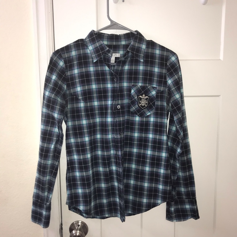 Plaid button up